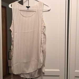 Stripped long blouse